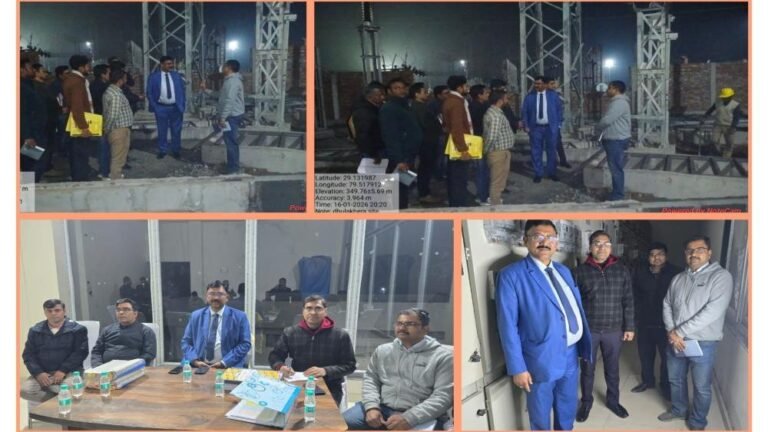पिटकुल की कार्ययोजना से विकास की रफ्तार, धौला खेड़ा 132 केवी उपकेंद्र बनेगा हल्द्वानी की नई ताक़त, पीसी ध्यानी ने रात्रि निरीक्षण कर फरवरी तक ऊर्जीकृत करने के अधिकारियों को दिए सख़्त निर्देश